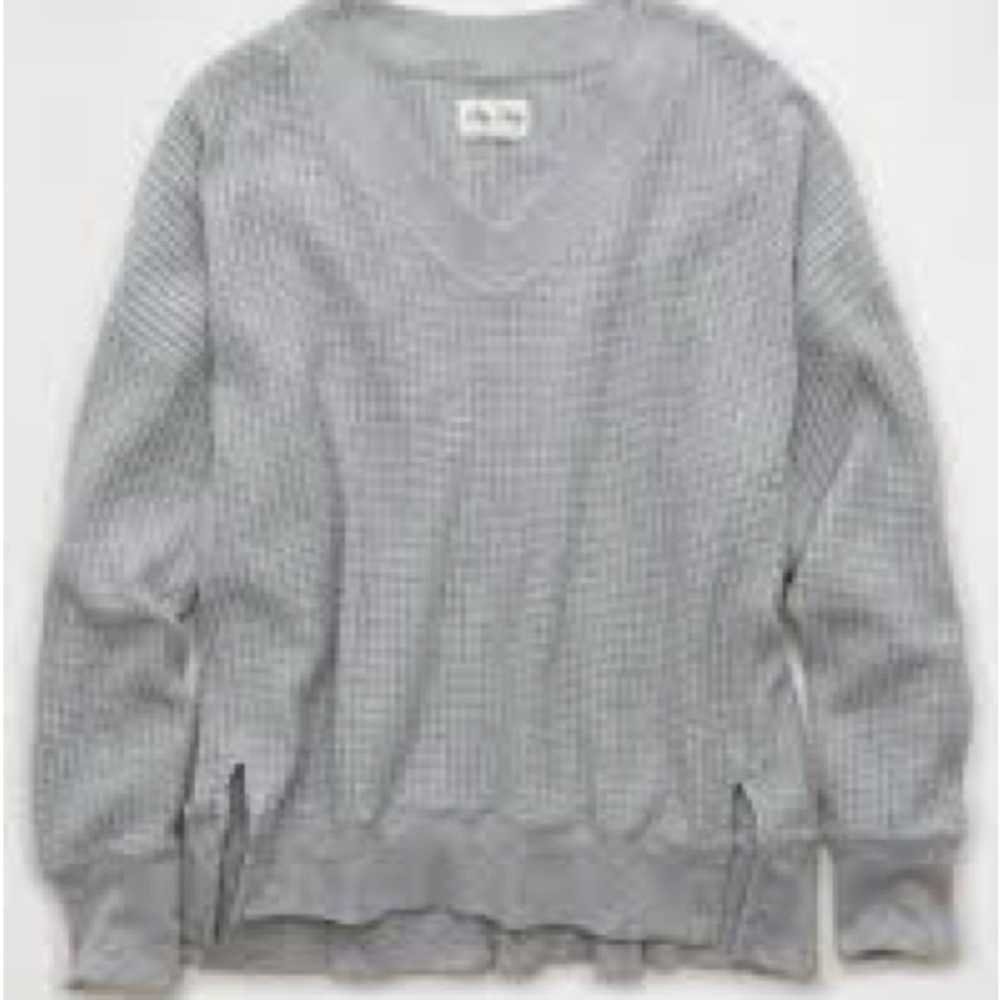 AE big hug waffle sweatshirt